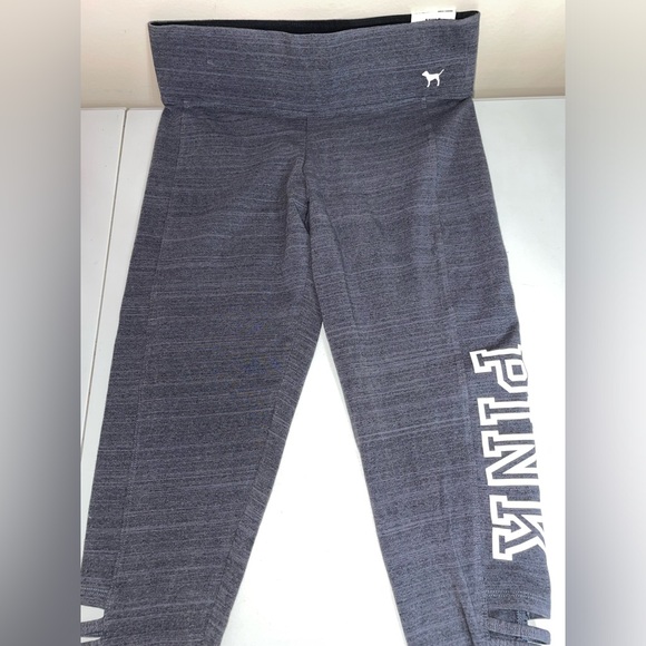 NWT Medium Victoria Secret Grey Ankle Leggings - Picture 3 of 4